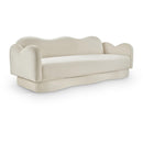  Manufacturer Color_Cream -- Bloom 82" Cream Velvet Upholstered Sofa IMAGE 1