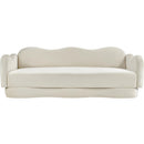  Manufacturer Color_Cream -- Bloom 82" Cream Velvet Upholstered Sofa IMAGE 3