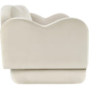  Manufacturer Color_Cream -- Bloom 82" Cream Velvet Upholstered Sofa IMAGE 4