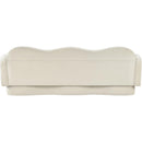  Meridian Bloom 82" Cream Velvet Upholstered Sofa IMAGE 5