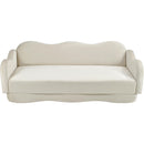  Manufacturer Color_Cream -- Bloom 82" Cream Velvet Upholstered Sofa IMAGE 6