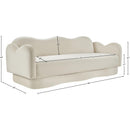  Manufacturer Color_Cream -- Bloom 82" Cream Velvet Upholstered Sofa IMAGE 8