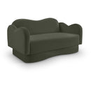  Manufacturer Color_Green -- Bloom 58" Green Velvet Upholstered Loveseat IMAGE 1