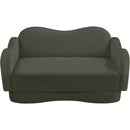  Manufacturer Color_Green -- Bloom 58" Green Velvet Upholstered Loveseat IMAGE 6