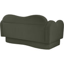  Manufacturer Color_Green -- Bloom 58" Green Velvet Upholstered Loveseat IMAGE 7