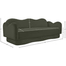  Manufacturer Color_Green -- Bloom 82" Green Velvet Upholstered Sofa IMAGE 8