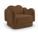  Manufacturer Color_Saddle -- Bloom Saddle Velvet Upholstered Chair IMAGE 1