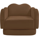  Manufacturer Color_Saddle -- Bloom Saddle Velvet Upholstered Chair IMAGE 3