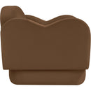  Meridian Bloom Saddle Velvet Upholstered Chair IMAGE 4