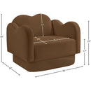  Manufacturer Color_Saddle -- Bloom Saddle Velvet Upholstered Chair IMAGE 8