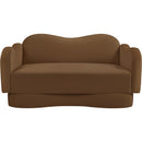  Manufacturer Color_Saddle -- Bloom 58" Saddle Velvet Upholstered Loveseat IMAGE 3