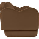  Meridian Bloom 82" Saddle Velvet Upholstered Sofa IMAGE 4