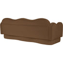  Meridian Bloom 82" Saddle Velvet Upholstered Sofa IMAGE 6