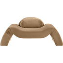 Meridian Austin Beige Velvet Chair IMAGE 3