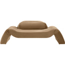  Manufacturer Color_Beige -- Meridian Austin Stationary Fabric Loveseat IMAGE 3