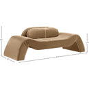  Manufacturer Color_Beige -- Meridian Austin Stationary Fabric Loveseat IMAGE 7