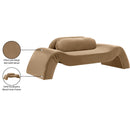  Manufacturer Color_Beige -- Meridian Austin Stationary Fabric Loveseat IMAGE 8