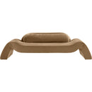 Meridian Austin Beige Velvet Sofa IMAGE 2