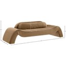 Meridian Austin Beige Velvet Sofa IMAGE 6