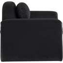 Meridian Austin Black Velvet Chair IMAGE 4