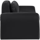  Manufacturer Color_Black -- Austin 87.5" Black Velvet Upholstered Loveseat IMAGE 4