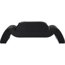 Meridian Austin Black Velvet Loveseat IMAGE 5