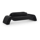 Meridian Austin Black Velvet Sofa IMAGE 1