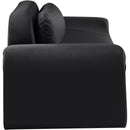  Manufacturer Color_Black -- Austin 107" Black Velvet Upholstered Sofa IMAGE 4