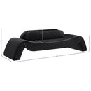  Manufacturer Color_Black -- Austin 107" Black Velvet Upholstered Sofa IMAGE 7