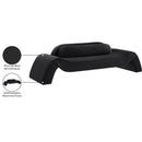 Meridian Austin Black Velvet Sofa IMAGE 8