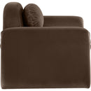  Manufacturer Color_Brown -- Austin Brown Velvet Upholstered Chair IMAGE 4