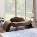  Manufacturer Color_Brown -- Austin 87.5" Brown Velvet Upholstered Loveseat IMAGE 2