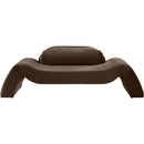 Meridian Austin Brown Velvet Loveseat IMAGE 3