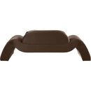  Manufacturer Color_Brown -- Austin 87.5" Brown Velvet Upholstered Loveseat IMAGE 5