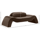  Manufacturer Color_Brown -- Austin 87.5" Brown Velvet Upholstered Loveseat IMAGE 7