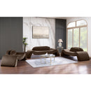 Meridian Austin Brown Velvet Loveseat IMAGE 9