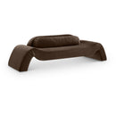  Manufacturer Color_Brown -- Austin 107" Brown Velvet Upholstered Sofa IMAGE 1