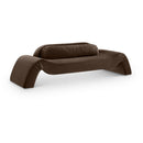 Meridian Austin Brown Velvet Sofa IMAGE 1