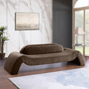  Manufacturer Color_Brown -- Austin 107" Brown Velvet Upholstered Sofa IMAGE 2