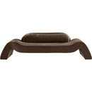  Manufacturer Color_Brown -- Austin 107" Brown Velvet Upholstered Sofa IMAGE 3