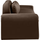 Manufacturer Color_Brown -- Austin 107" Brown Velvet Upholstered Sofa IMAGE 4