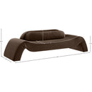  Manufacturer Color_Brown -- Austin 107" Brown Velvet Upholstered Sofa IMAGE 7