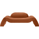  Manufacturer Color_Cognac -- Austin 87.5" Cognac Velvet Upholstered Loveseat IMAGE 3