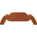 Meridian Austin Cognac Velvet Loveseat IMAGE 5