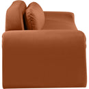  Manufacturer Color_Cognac -- Austin 107" Cognac Velvet Upholstered Sofa IMAGE 4