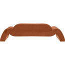  Manufacturer Color_Cognac -- Austin 107" Cognac Velvet Upholstered Sofa IMAGE 5