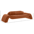  Manufacturer Color_Cognac -- Austin 107" Cognac Velvet Upholstered Sofa IMAGE 7