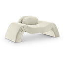  Manufacturer Color_Cream -- Austin Cream Velvet Upholstered Chair IMAGE 1