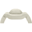 Meridian Austin Cream Velvet Chair IMAGE 3