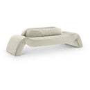  Manufacturer Color_Cream -- Austin 107" Cream Velvet Upholstered Sofa IMAGE 1